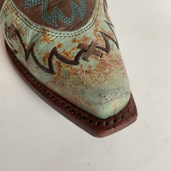 Tony Lama Cassidy & Santa Fe Cowgirl Boots 5 B Tooled Inlay (2) Pair - Picture 13 of 16